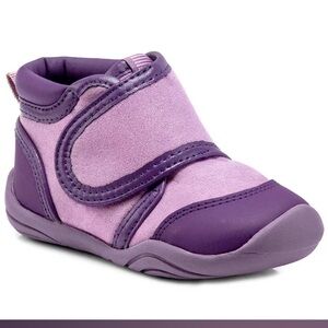 Pediped Purple Baby Walker Shoes with Velcro Strap